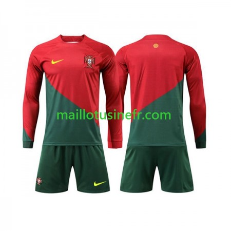 Maillot de Foot Portugal Domicile Coupe du monde 2022 Manches Longues - Enfant Maillot de Foot Portugal Domicile Coupe du monde 2022 Manches Longues - Enfant